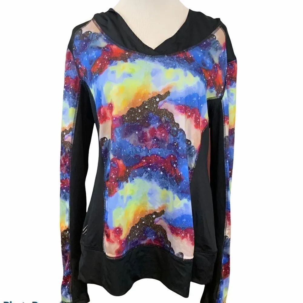 Cover girl active galaxy lightweight hooded shirt
